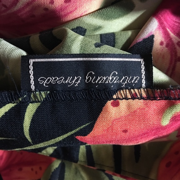 Tropical Wrap Skirt with Zipper AND side bow - Picture 6 of 6